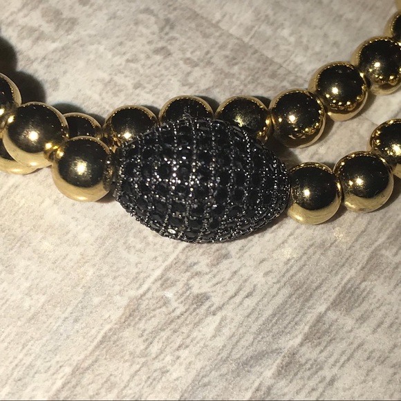 2PC Golden Stretchable Bracelet - Picture 3 of 7